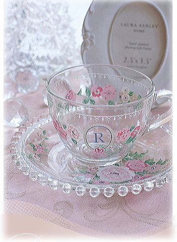 ポーセラーツ　ガラスカップ